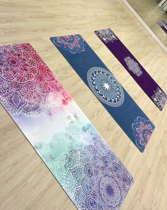 Suede Yoga Mat perfect for Hot Yoga 