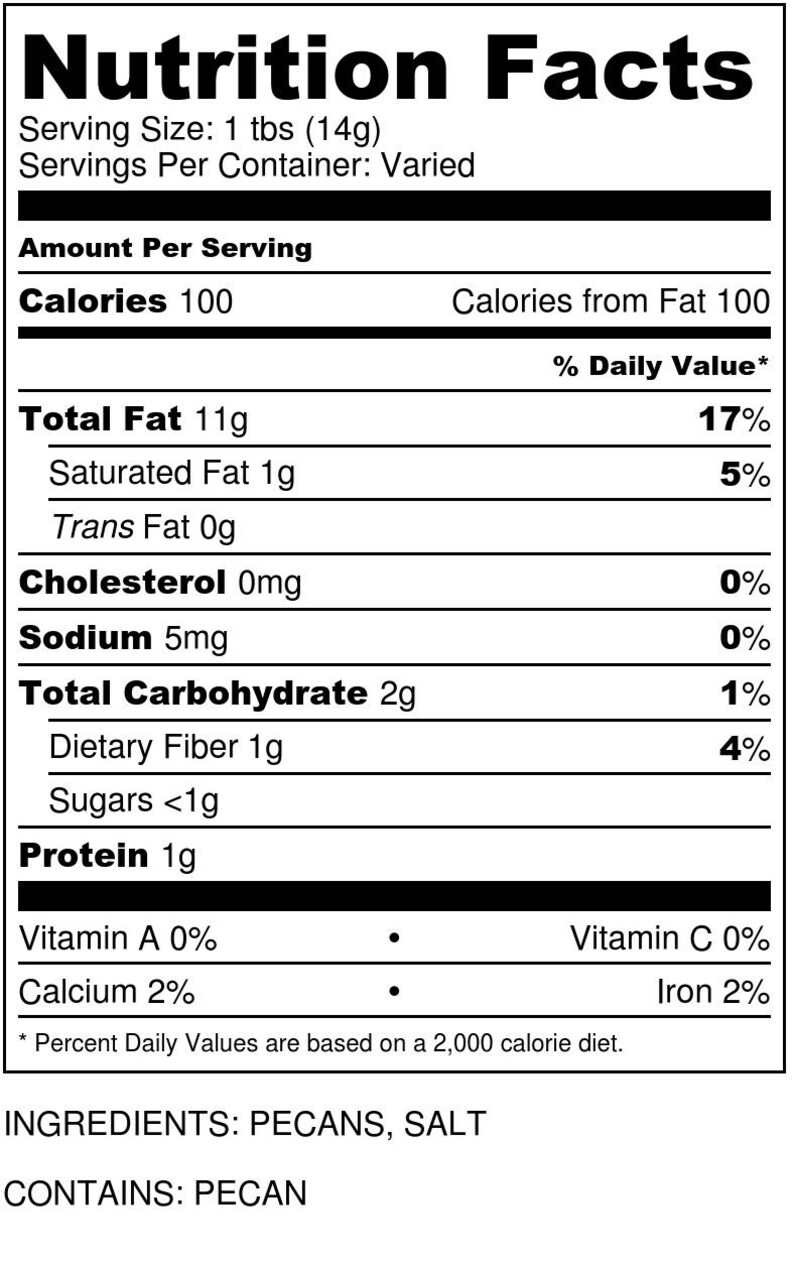 Creamy Pecan Butter 5 Gal Bulk Etsy