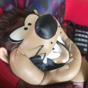 TAZ vintage arm chair/lazy boy remote caddy plush