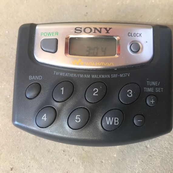 SONY Srfm37w WALKMAN Digital Tuner Am/fm Weather Stereo Etsy