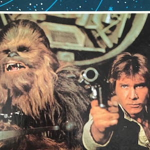 Vintage STAR WARS kenner jigsaw puzzle Han Solo and ChEWBACCA OrIGINAL 1970s