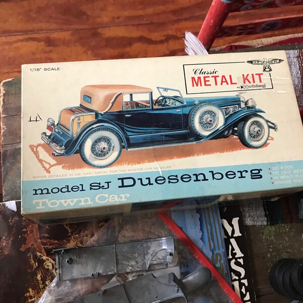 Kit de metal clásico Hubley 4868-1000 Modelo SJ Duesenberg escala 1/18"