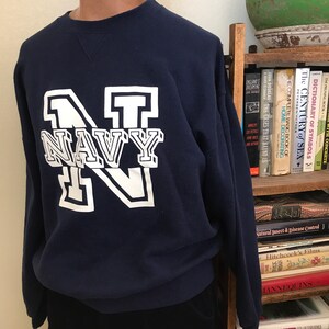 Vintage 90s Soffe NAVY large blue sweatshirt