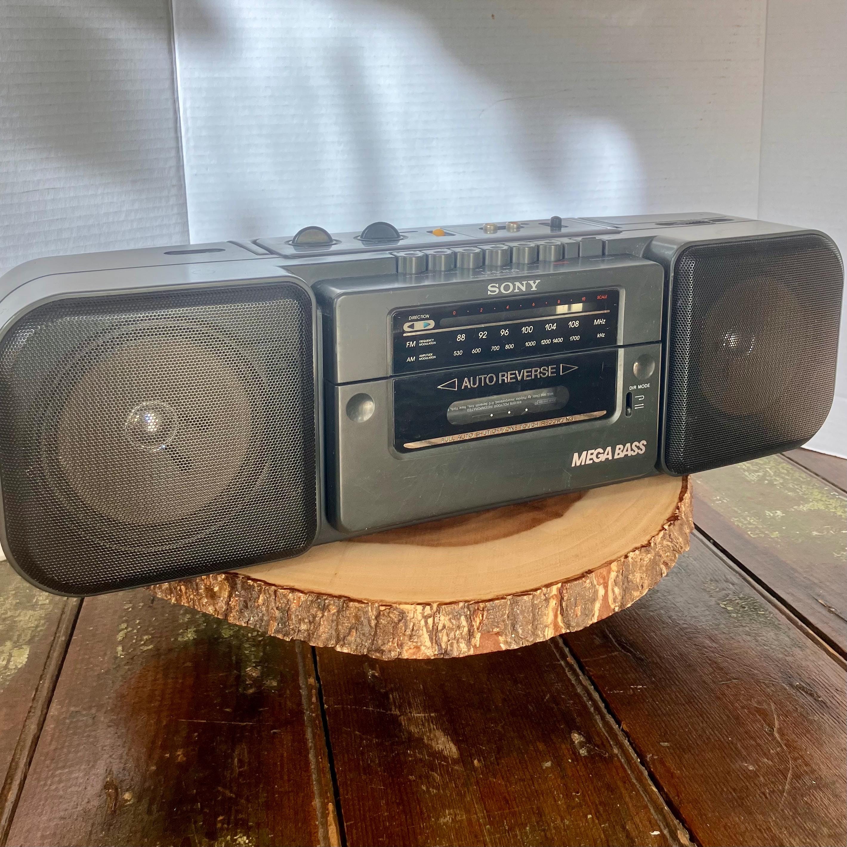 SONY CFS-209 Am/fm Radio Cassette Recorder With Mega Bass 1998 - Etsy