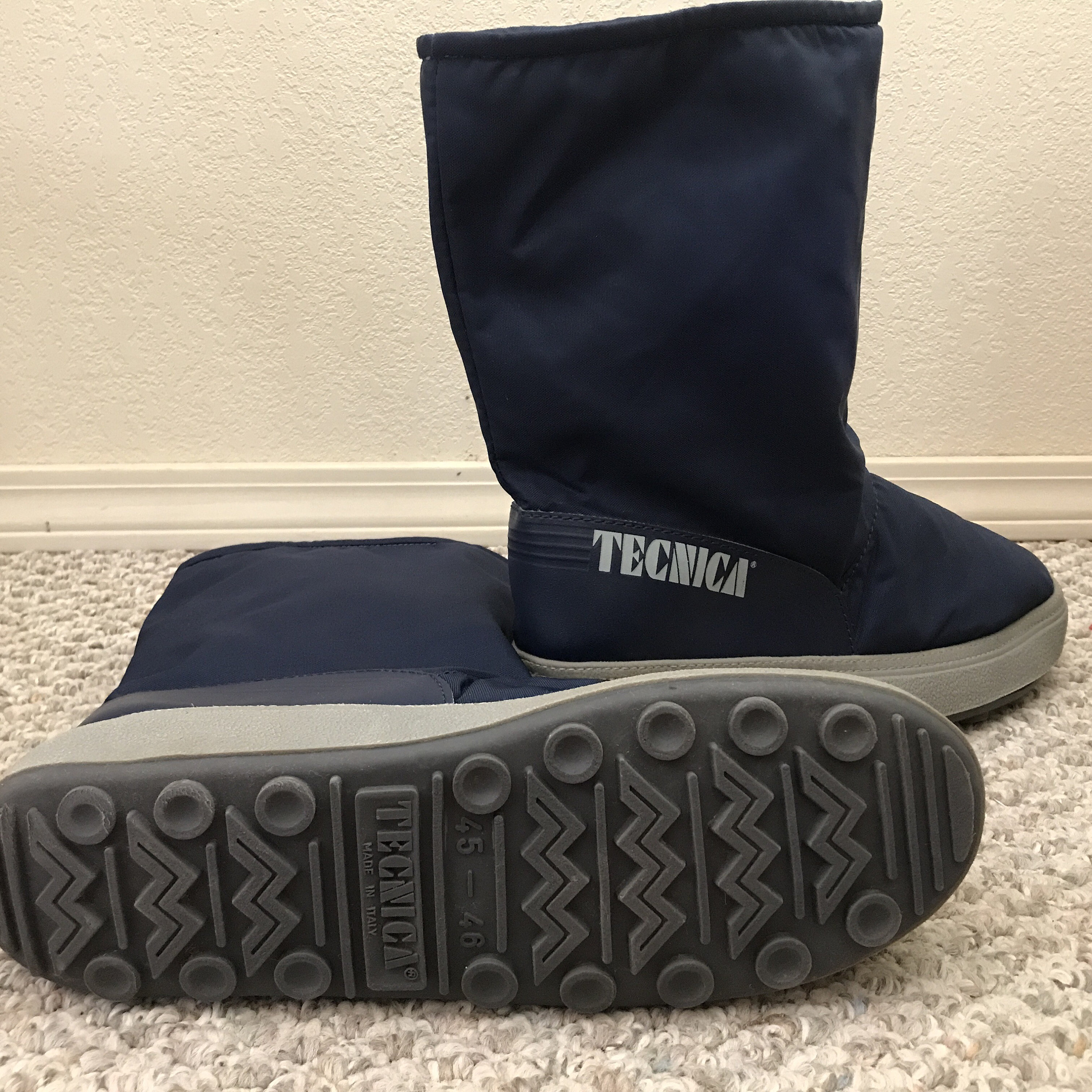 Tecnica EU Size 46 Black Moon Boots Vintage Navy Accents Men’s Women’s Unisex 1980s Era Men main image 3