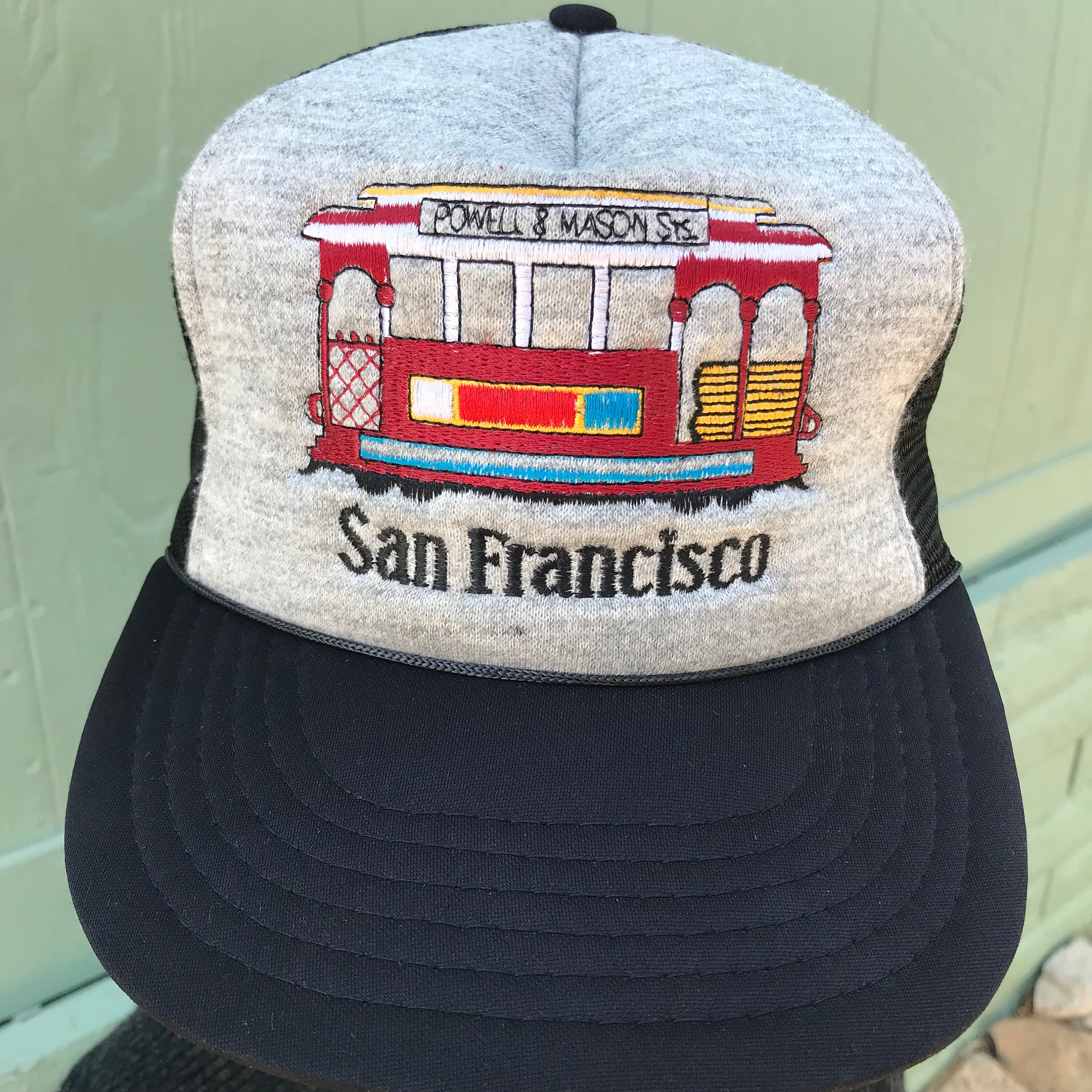 San Francisco TRUCKER HAT vintage embroidered snapback Trolley