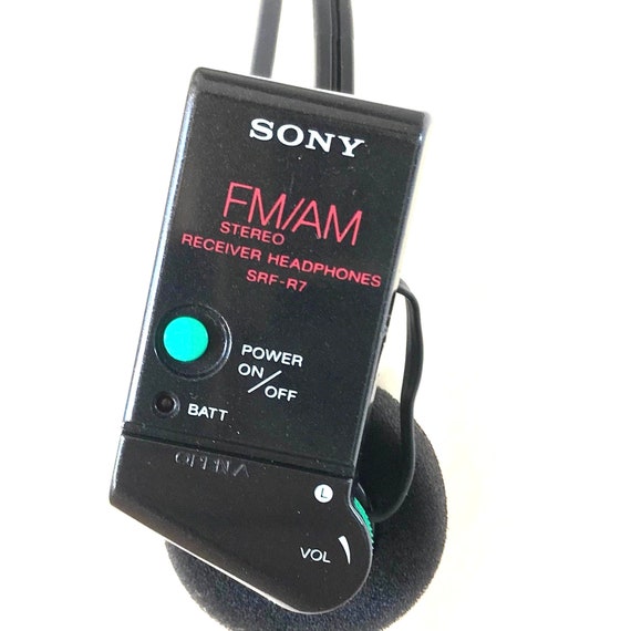 SONY Fm Am Stereo Receiver Headphones Adjustable VINTAGE 80s