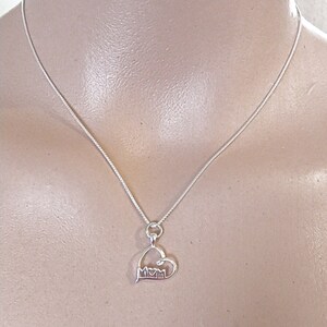 n081b【ギフト無料✧】ハートダイヤネックレス　シルバー925　女の子　誕生日 ハートネックレス シルバー、925スターリングシルバー ハート