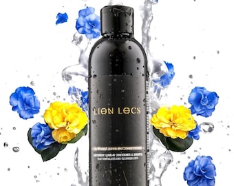 Lion Locs Co-Wash Shampoo and Leave-In Conditioner | Vegan & Organic Hydration For Dreadlock, Dreads, Sisterlocks, Microlocs, Brotherlocks