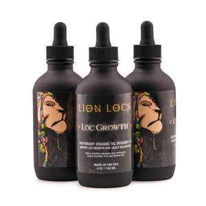 Lion Locs Growth Oil & Scalp Relaxer | Light Styling Moisturizer For Dreadlock, Starter Dreads, Sisterlocks, Microlocs, Brotherlocks