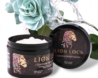 Lion Locs Hair Locking Organic Retwist & Moisturizer Gel For Dreadlock, Dreads, Sisterlocks, Microlocs, Brotherlocks