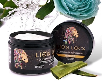 Lion Locs Firm Hold Hair Locking Organic Retwist & Moisturizer Gel For Dreadlock, Starter Dreads, Sisterlocks, Microlocs, Brotherlocks