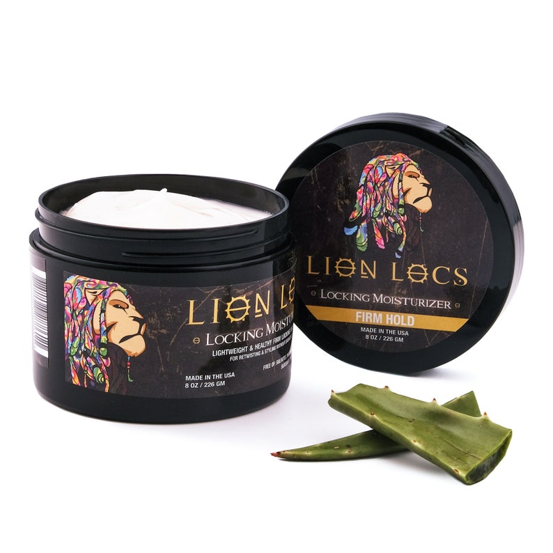 Lion Locs Firm Hold Hair Locking Organic Retwist & Moisturizer Gel For Dreadlock, Starter Dreads, Sisterlocks, Microlocs, Brotherlocks image 1