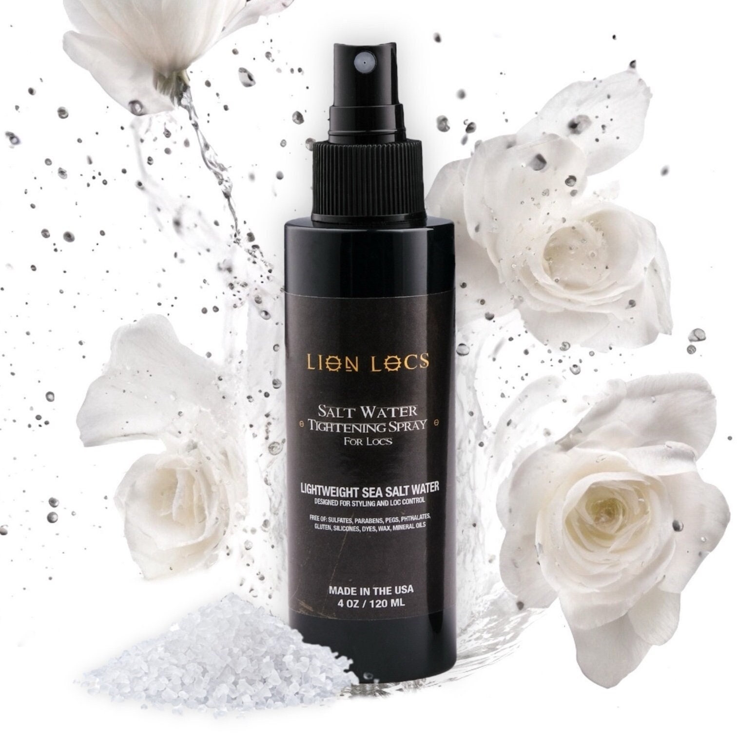 Lion Locs Locking Organic Saltwater Hairspray With Aloe, Essential Oils ...