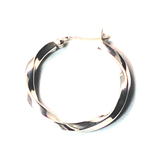 Sterling Silver 30 MM twisted hoop earrings