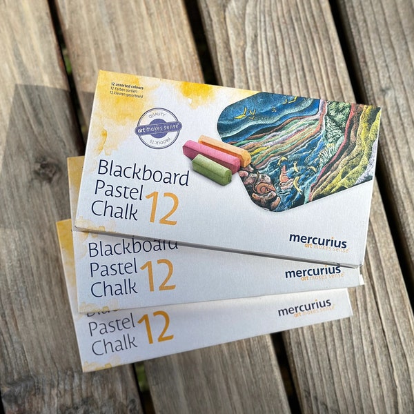 Highly Pigmented Blackboard Chalk in Pastels for Chalk Art Drawings