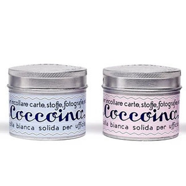 Natural Glue - Coccoina, Adhesive Paste in a Tin - A Non Toxic Natural Glue, Kid Safe Glue, Italian Glue