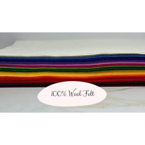 100% Wool Felt Sheets: European Craft Felt, 8x12&quot;