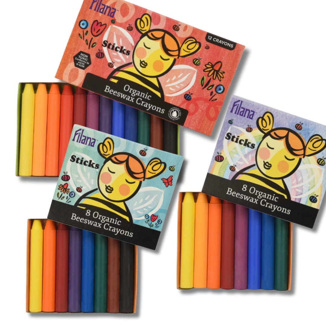 Filana Beeswax Stick Crayons, Skin Tones 8 - Treelight Toys