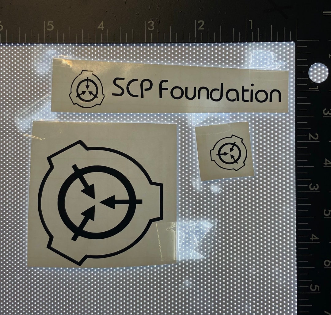 SCP Foundation Logo Emblem Cut Vinyl Decal up to 12 Inches 