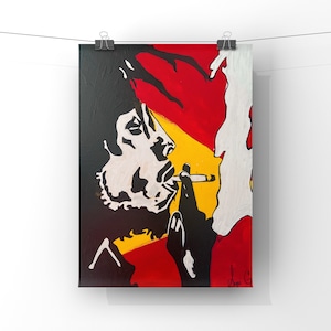 BOB MARLEY ARTWORK. Size can be customized !