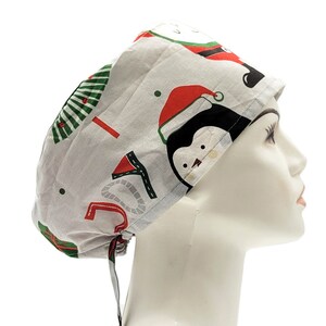Christmas Scrub Hat | Christmas Scrub Caps, Women Scrub Caps, Christmas Surgical Scrub Caps, Chemo Cap, Nurse Hat