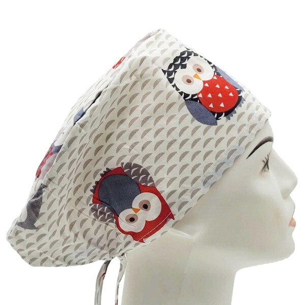 Owl Scrub Hat Etsy