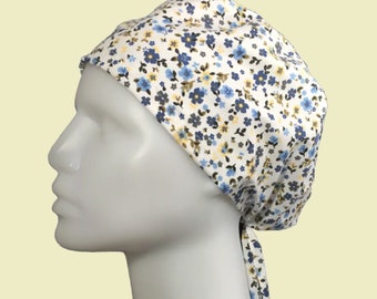 Floral Scrub Hat | Floral Scrub Cap, Women Scrub Cap, Women Surgical Hat, Nurse Scrub Cap, Dentist Scrub Cap, Dental Hygienist Cap