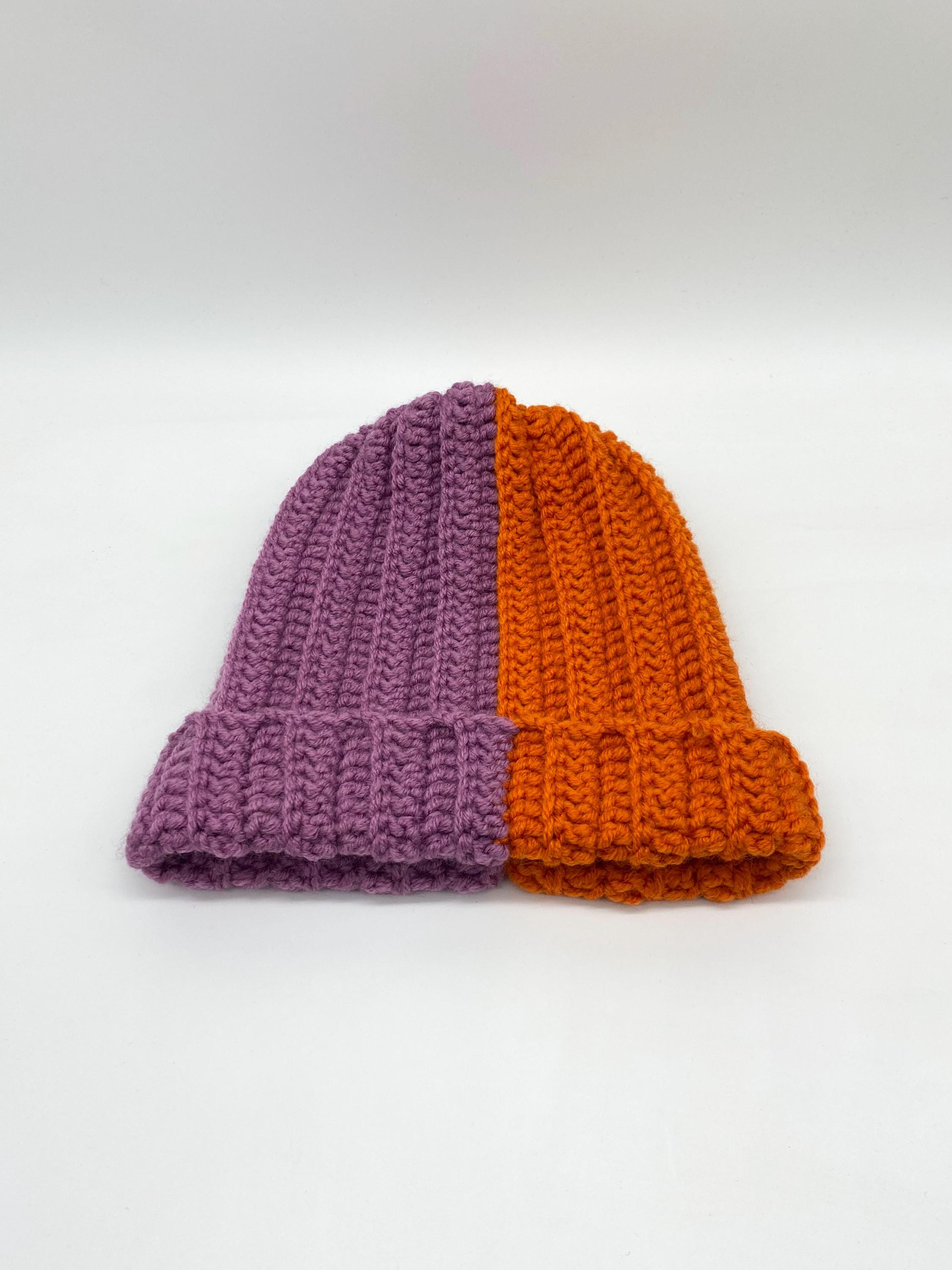 Multicolor Knitted Chunky Beanie: Cozy Unisex Winter Hat - Etsy display picture 3