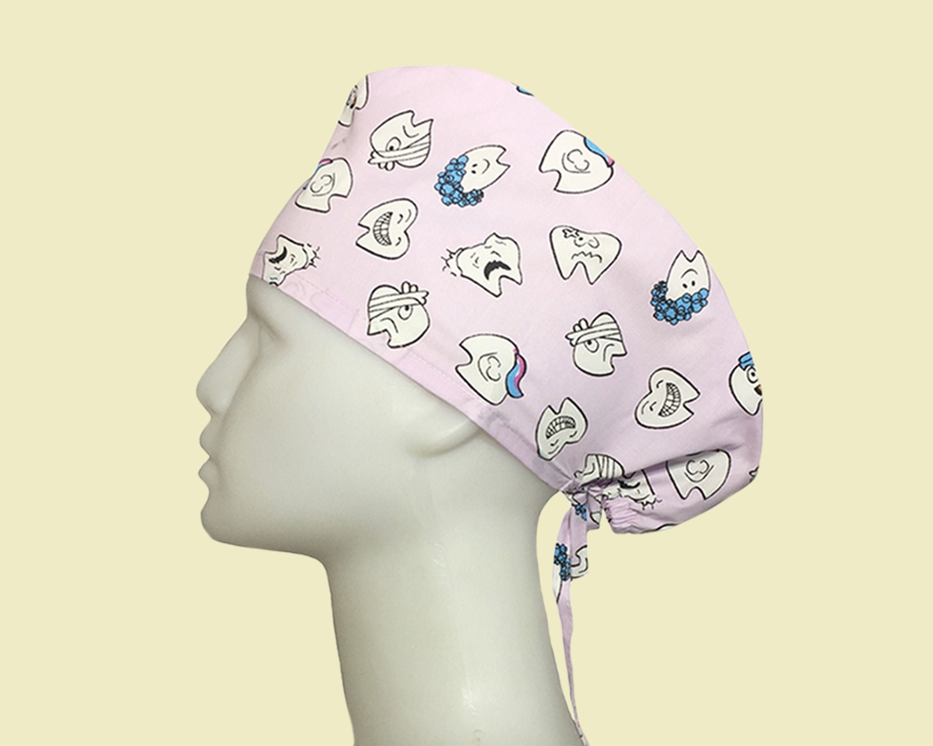 Light Pink Dentist Scrub Hat Dental Hygienist Cap Dentist Etsy