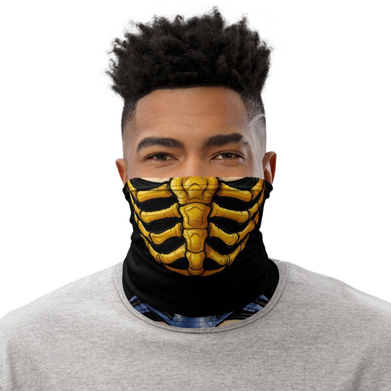 Sub-Zero Scorpion Mortal kombat Face Mask / Neck Gaiter | Etsy