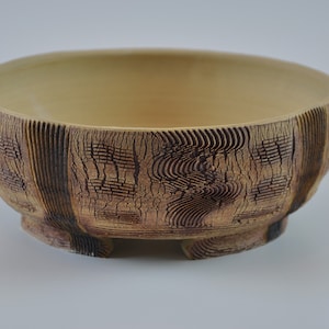 Crackle Textured Unglazed Round Bonsai Pot, Succulent Cactus Planter, Sturdy Ceramic Pot,  6.8&#39;&#39; x 2.5&#39;&#39; , 17.5cm x 6.5cm