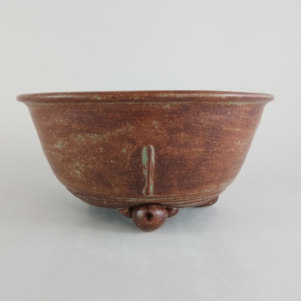 Stoneware Glazed Bonsai Pot, Succulent Cactus Planter, Sturdy Ceramic Planter,  3.1'' x 6.4'' - 8cm x 16.5cm