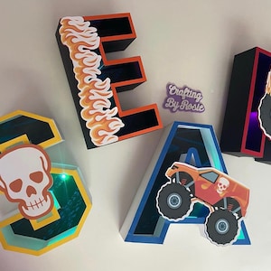 painting on wood letters ideas monster jam｜TikTok Search