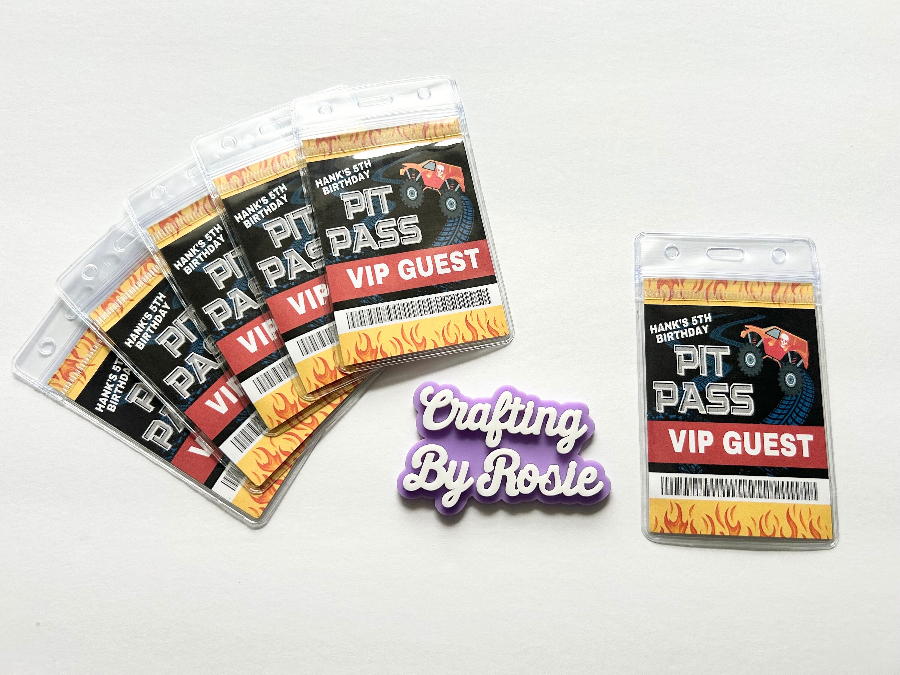Vip Tags For Events VIP TAGS | Monster Truck Tags | Party Tags | Birthday VIP Tags | Truck ...