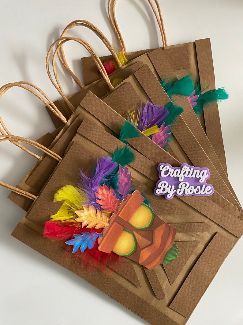 Crash Bandicoot Gift Bags Crash Bandicoot Party Decor Etsy