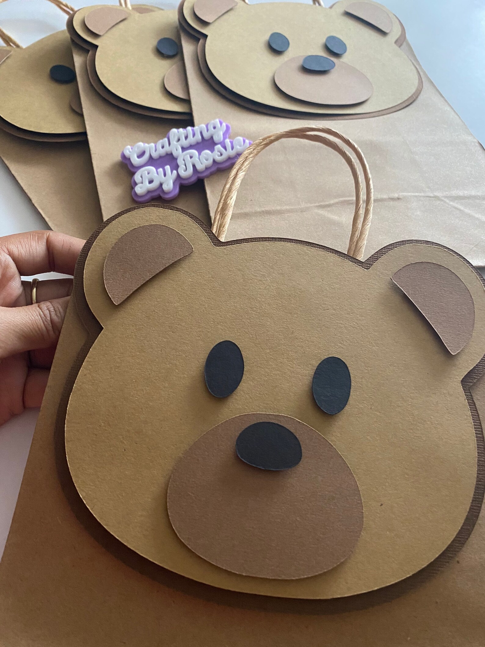 Bear Gift Bags Bear Party Decor Bear Etsy