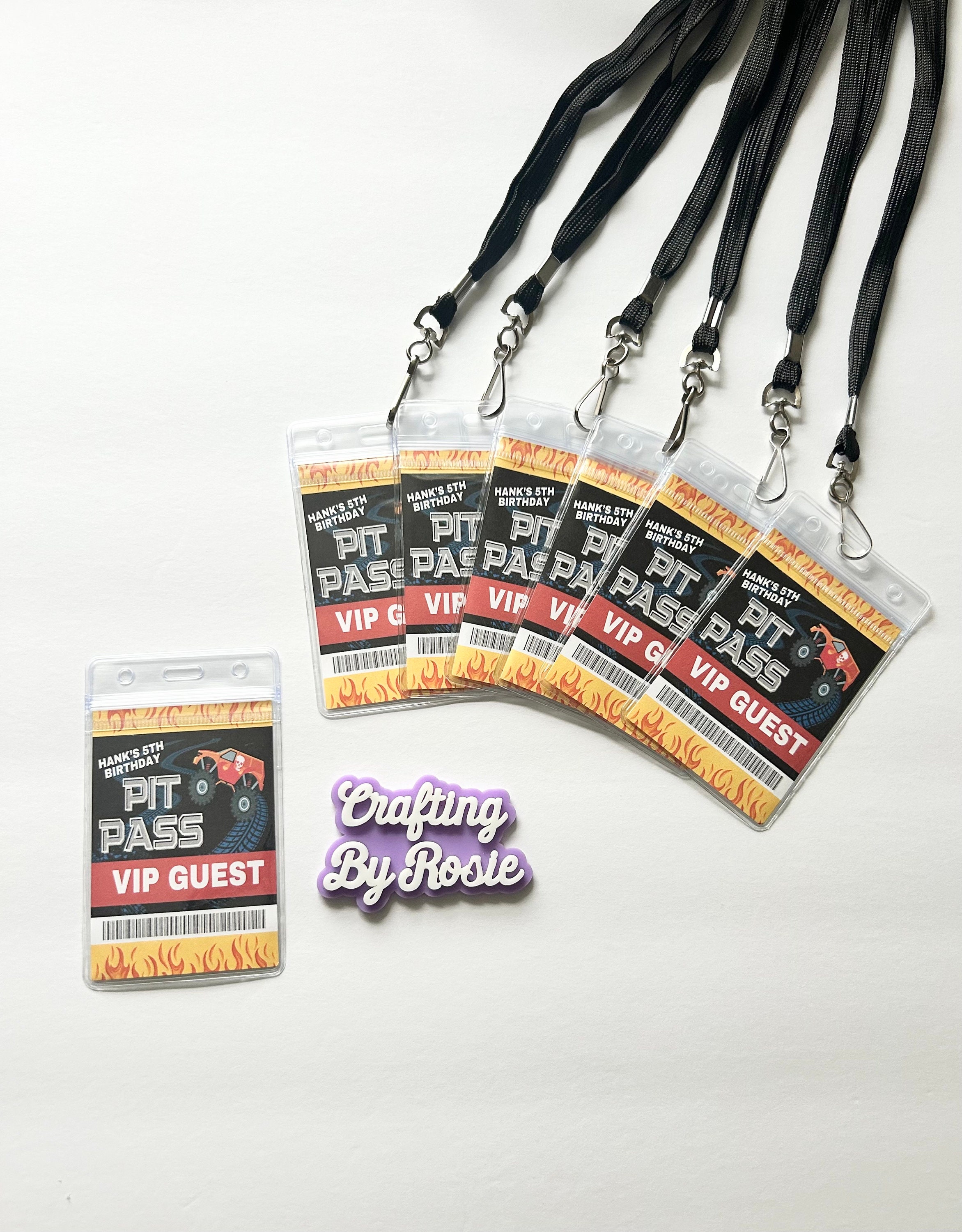 Personalized Vip Tag VIP TAGS | Monster Truck Tags | Party Tags | Birthday VIP Tags | Truck ...