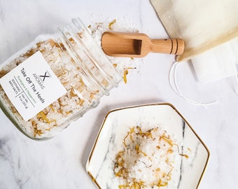 Eucalyptus & Peppermint Luxury Bath Salts | Aromatherapy Essential Oil Foot Soak | All Natural Vegan | Spa Gift for Her