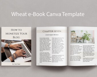 Weizen - 27-seitiges Canva eBook Template für Blogger und Content-Ersteller