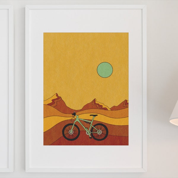 Autumn Rides / Physical Art Print 9in x 11in