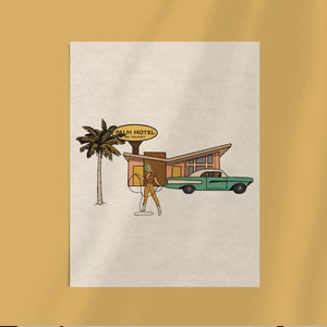 Sally Mae Op zoek naar een Desert Cowboy / Art Print