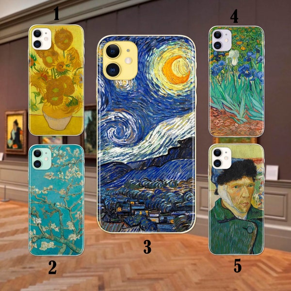 iPhone 15 case with Vincent Van Gogh ART iPhone 14 case iPhone X protection case silicone cover Galaxy S22 Ultra case iPhone new generation