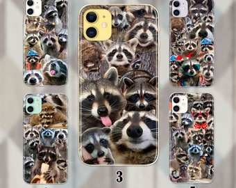 Funda para iPhone 17 con un divertido meme de mapache