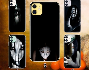 iPhone 15 case with Scary ghost face iphone 14 case Galaxy S22 S21 S20 Ultra cover for iPhone X XS 11 12 13 14 aesthetic spooky horror case