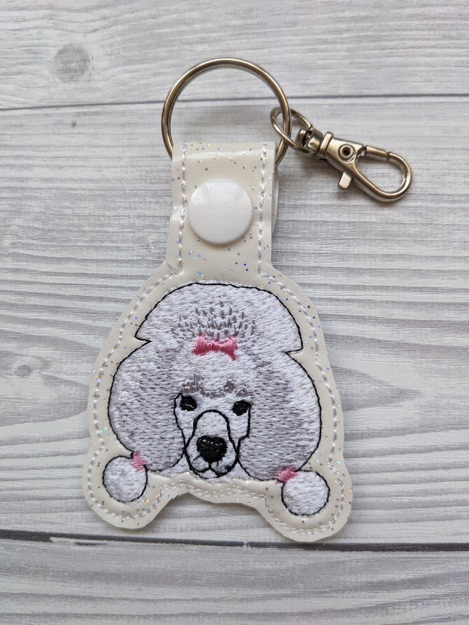 Poodle Keyring Poodle Gifts Poodle Dog Gifts Etsy