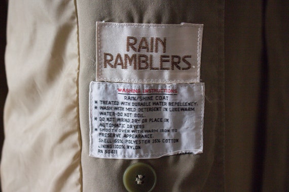 Vintage Khaki Trench Coat, The Popular Rain Rambl… - image 10