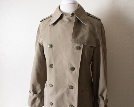 Vintage Khaki Trench Coat, The Popular Rain Rambl… - image 6