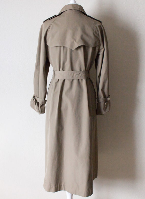 Vintage Khaki Trench Coat, The Popular Rain Rambl… - image 8