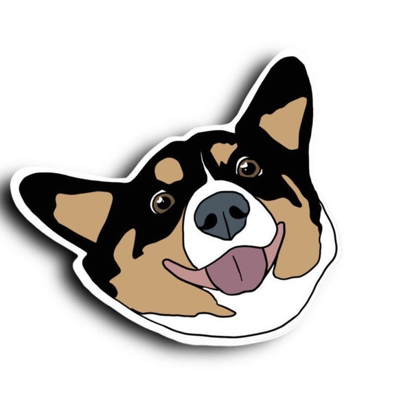 Tri Color Corgi Sticker